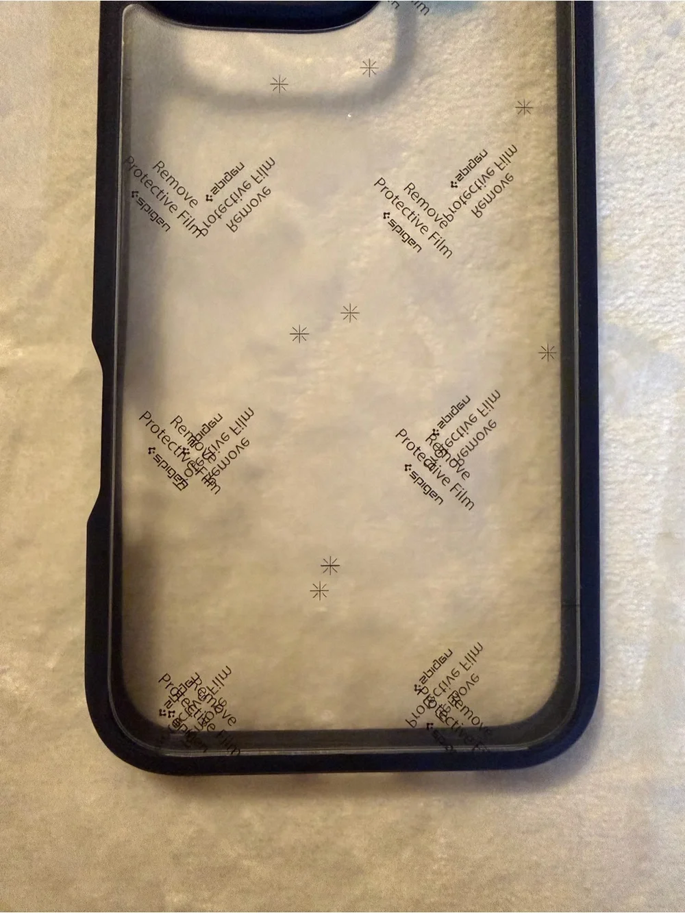 Spigen Clear Black Bumper Case for iPhone 16 Pro Max 6.9